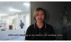 battery cell production line - Video