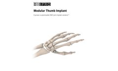 BioPro - Modular Thumb Implant - Brochure