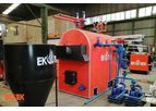 Ekotek - Model THUNDERBOLT Series - Semi-Cylindrical Solid Fuel, Three-Pass, Steam Boilers