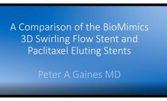 Comparison of swirling flow stent and drug-eluting device outcomes. Presented by Prof. Peter Gaines - Video