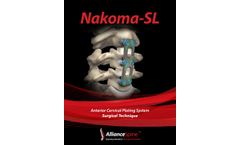 Nakoma - Model SL - Anterior Cervical Plate System - Brochure