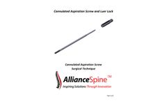 Alliance - Cannulated Aspiration Screw - Brochure