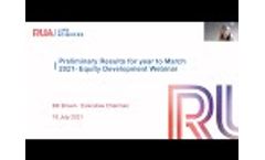 RUA Life Sciences - investor webinar July 2021 (FY results presentation) - Video