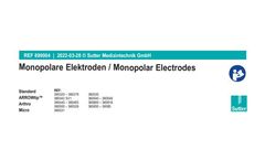 Sutter - Monopolar Electrodes- Brochure