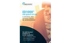 Medispec - Model ED1000 - Erectile Dysfunction Shock Wave Therapy (EDSWT) - Brochure
