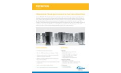 Nordson Medical - Filtration Sink Thread Connectors - Sell Sheet