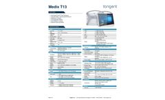 Tangent - Model Medix T13 - Medical Tablet PC - SpecSheet