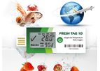 Freshliance - Model Fresh Tag 1D - LCD Single Use Temperature Datalogger with PDF Report