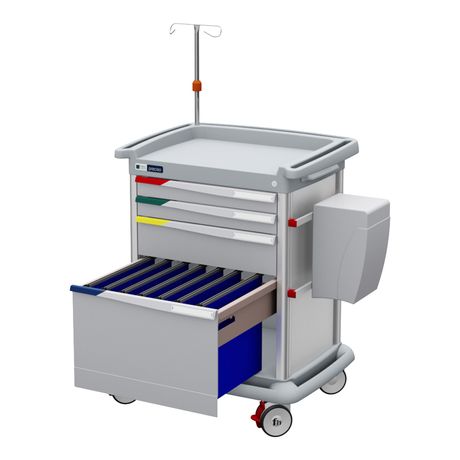 Preciso - Model #PRE9###-G-FAC - N°9 – Therapy and Patient Files Trolley