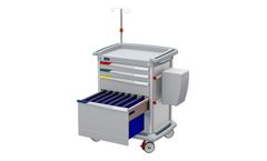 Preciso - Model #PRE9###-G-FAC - N°9 – Therapy and Patient Files Trolley