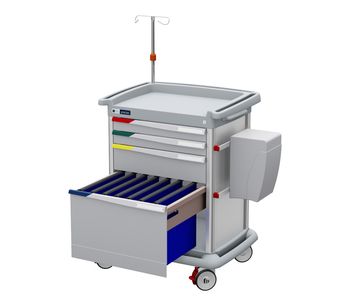 Preciso - Model #PRE9###-G-FAC - N°9 – Therapy and Patient Files Trolley