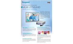 Ikegami - Model MLW-2750UHD - 27-Inch Medical Grade 4K UHD WDR Colour Monitor - Brochure