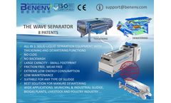 Benenv - Model KDS - Wave separator Sludge thickening and dewatering