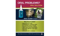 MAXI/GUARD OraZn - Home Dental Care Product for Dogs and Cats Brochure