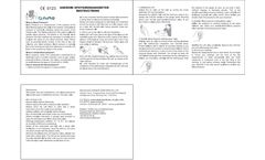 Aneroid Sphygmomanometer - Instructions Manual
