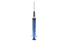 AldarMed - Model LS0321G1 - Hypodermic Syringe with Gasket, Needle 3 cc luer slip 21Gx1