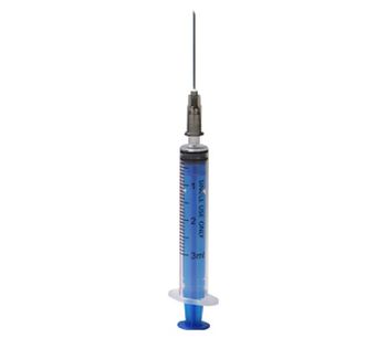 AldarMed - Model LS0321G1 - Hypodermic Syringe with Gasket, Needle 3 cc luer slip 21Gx1
