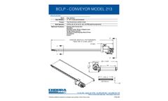Endura-Veyor - Model BCLP-213 - Low Profile Slider Bed Conveyors - Specifications Sheet