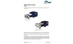 WOMA - Model Type 1503 - High Pressure Plunger Pump - Brochure