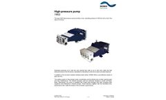 WOMA - Model Type 1903 - High Pressure Plunger Pump - Brochure