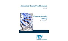 Proteomics - Pharmacokinetic Testing Services - Brochure