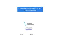 MI - Model SBL - Spontaneous Breathing Lung Simulator - Operations Manual