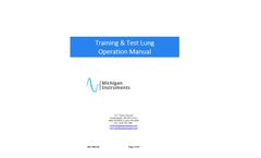 Training & Test Lung Training & Test Lung - Operation Manual