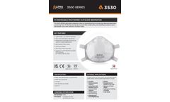 Alpha Solway - Model 3530 - P3 Disposable Pre-Formed Cup-Shaped Respirator - Datasheet