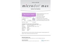 Microdot - Model Max - Safety Pen Needles- Brochure