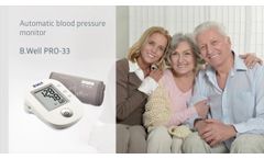 B.Well PRO-33 Automatic blood pressure monitor - Video