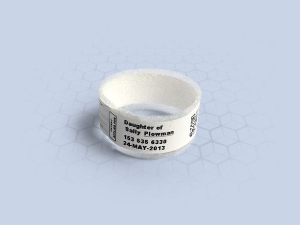Babysoft - Model 250N - Slim Self-Adhesive Extra-Soft Babies Printable Hospital Wristbands