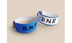 Brenmoor - Model VIVID - Blue Coloured Alert Printable Hospital Wristbands