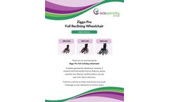 Ziggo Pro - Model ZREC - Lightweight Reclining Wheelchair - User Manual