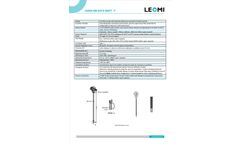 Leomi - Model 586 P - Insertion Thermal Mass Flowmeter -  Datasheet