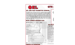 QEL - Model QTS-6000 Series - Toxic Gas Transmitter/Sensors - Brochure
