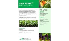 Aqua Power Fish-Derived Nitrogen Fertilizer Brochure
