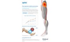 Neuromuscular Electrostimulation Device for Post-operative Oedema Reduction - Hip Replacement - Hospital Applications - Brochure