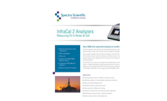 InfraCal 2 - Measuring Oil In Water & Soil Analyzers - Datasheet