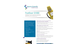FluidScan Q1000 Portable Fluid Condition Monitor - Datasheet