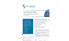 FerroCheck - Model 2000 Series - Portable Ferrous Wear Metal Measurement in Lubricants - Datasheet