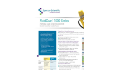 FluidScan 1000 Series Portable Fluid Condition Monitor - Datasheet