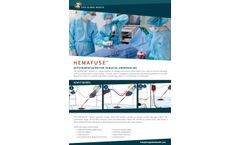 Hemafuse - Handheld, Mechanical Device for Intraoperative Autotransfusion - Brochure