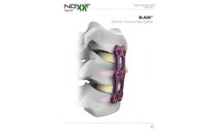 Blade - Anterior Cervical Plate System - Manual