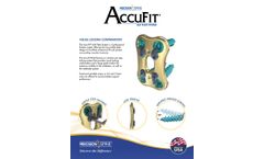 AccuFit - Model ALIF - Lumbosacral Fixation Plate System - Brochure
