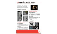 3mensio - Aortic Valve Replacement Software - Brochure