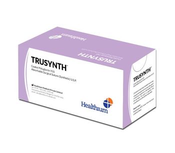 Healthium - Model Trusynth Polyglactin 910 - Braided and Coated for Soft Tissue Approximation
