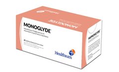Healthium - Model Monoglyde - Synthetic Absorbable Monofilament Suture - Poliglecaprone 25 Undyed