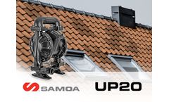 SAMOA UP20 diaphragm pumps used for roof tile manufacturing