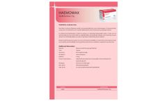 Unisur - 2.5g Sterile Bonewax Mixture (Haemowax) - Brochure