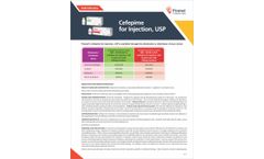 Piramal - Cefepime for Injection, USP Brochure